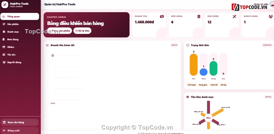 code dụng cụ tóc,web bán dụng cụ,Website Website tuyển dụng
